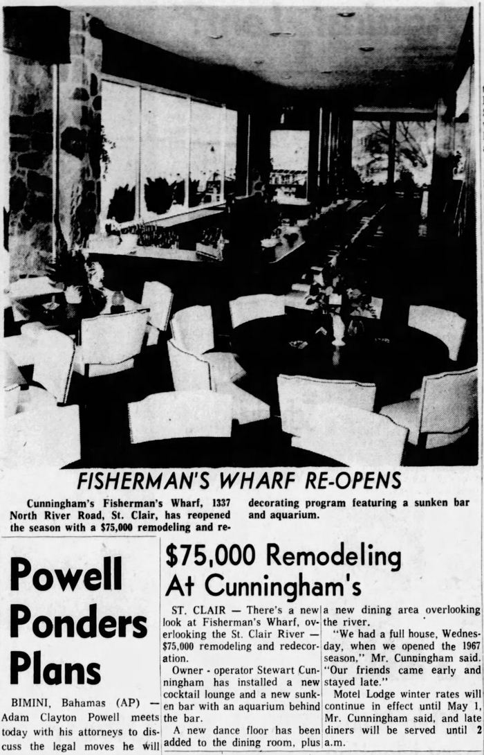 River Crab Blue Water Inn (Stew Cunninghams Fishermans Wharf) - March 1967 Article